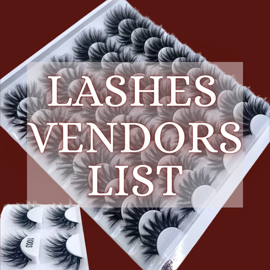 Lashes Vendors (Instantly Emailed)