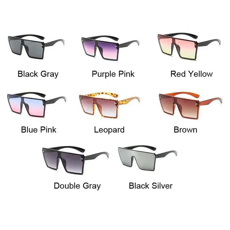 Oversized Square Sunglasses Woman Fashion Brand Big Frame