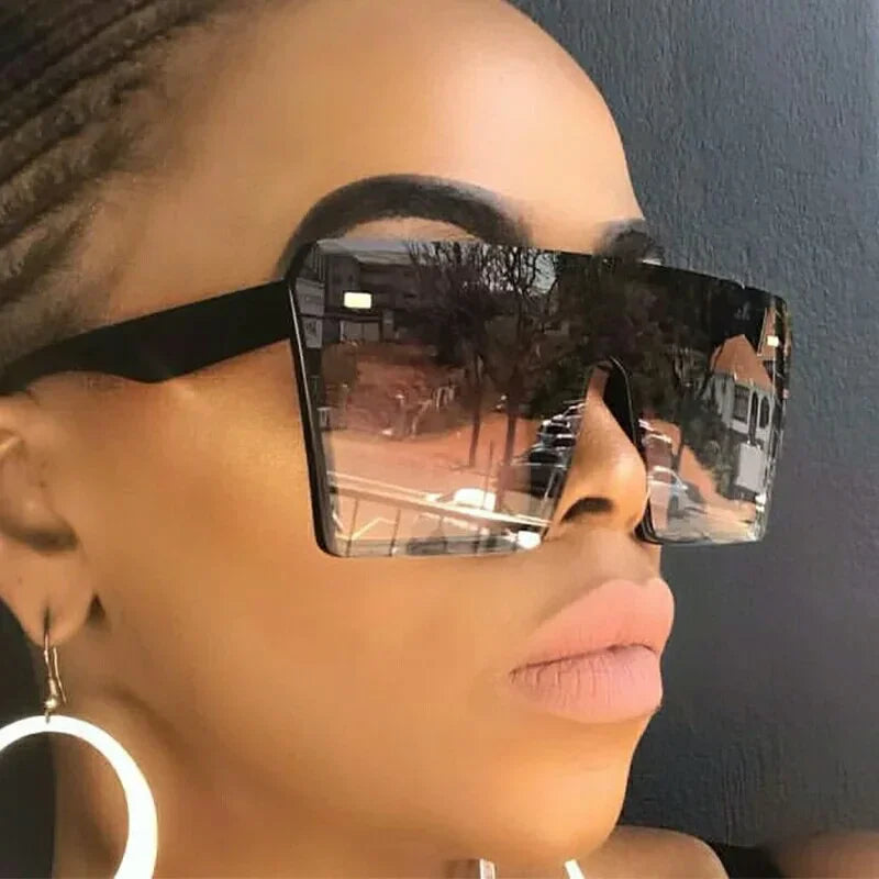 Oversized Square Sunglasses Woman Fashion Brand Big Frame