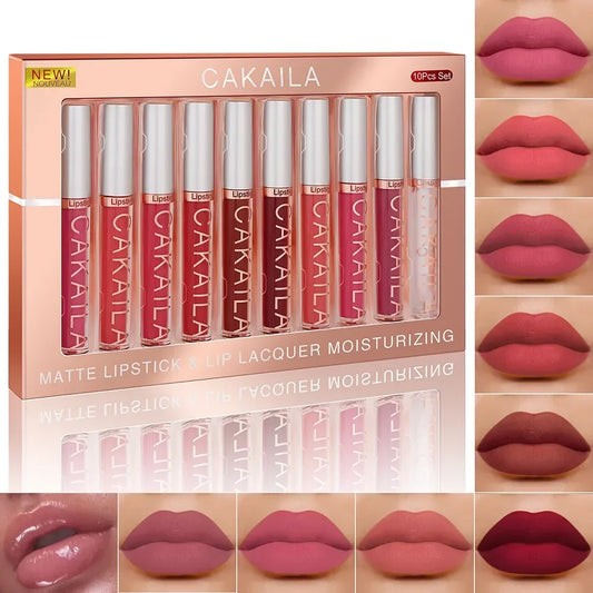 Lipstick Set 10/6 PCS Waterproof Long lasting Matte lipstick