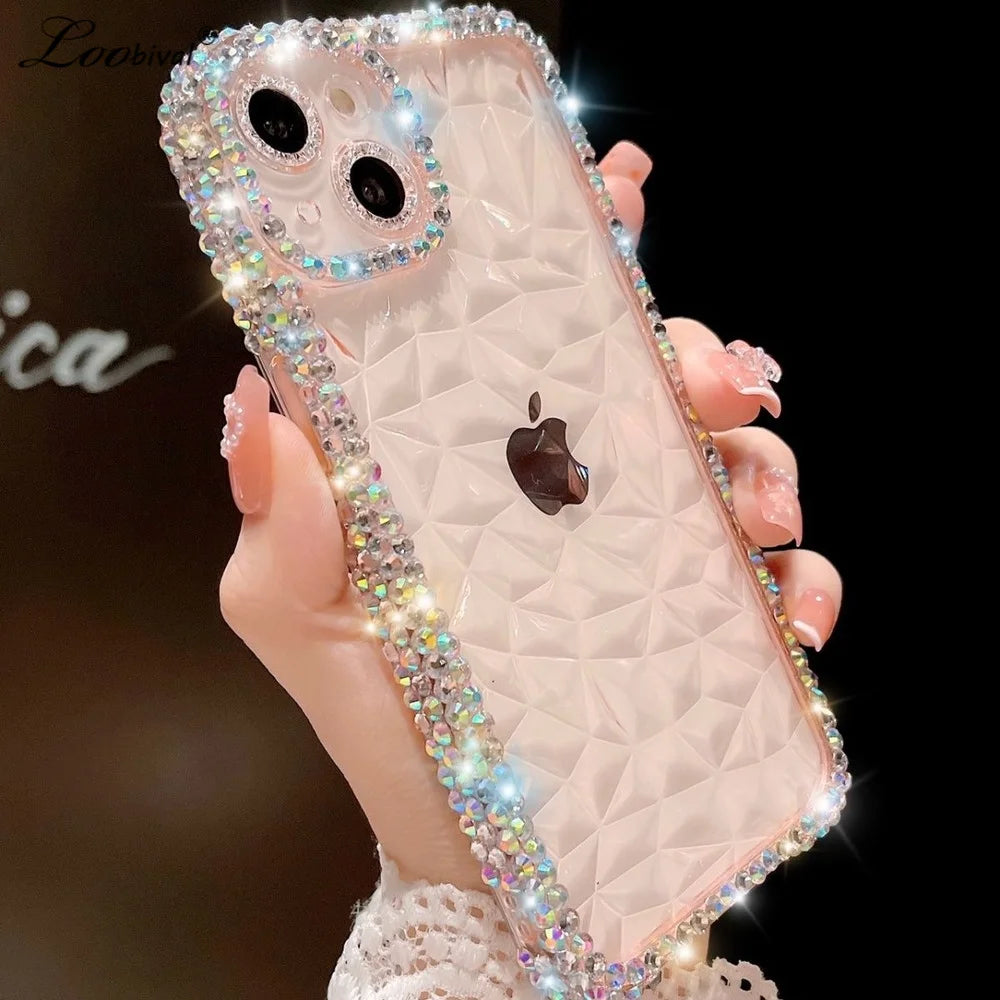 Diamond Glitter Case For iPhone Plus Bling Transparent