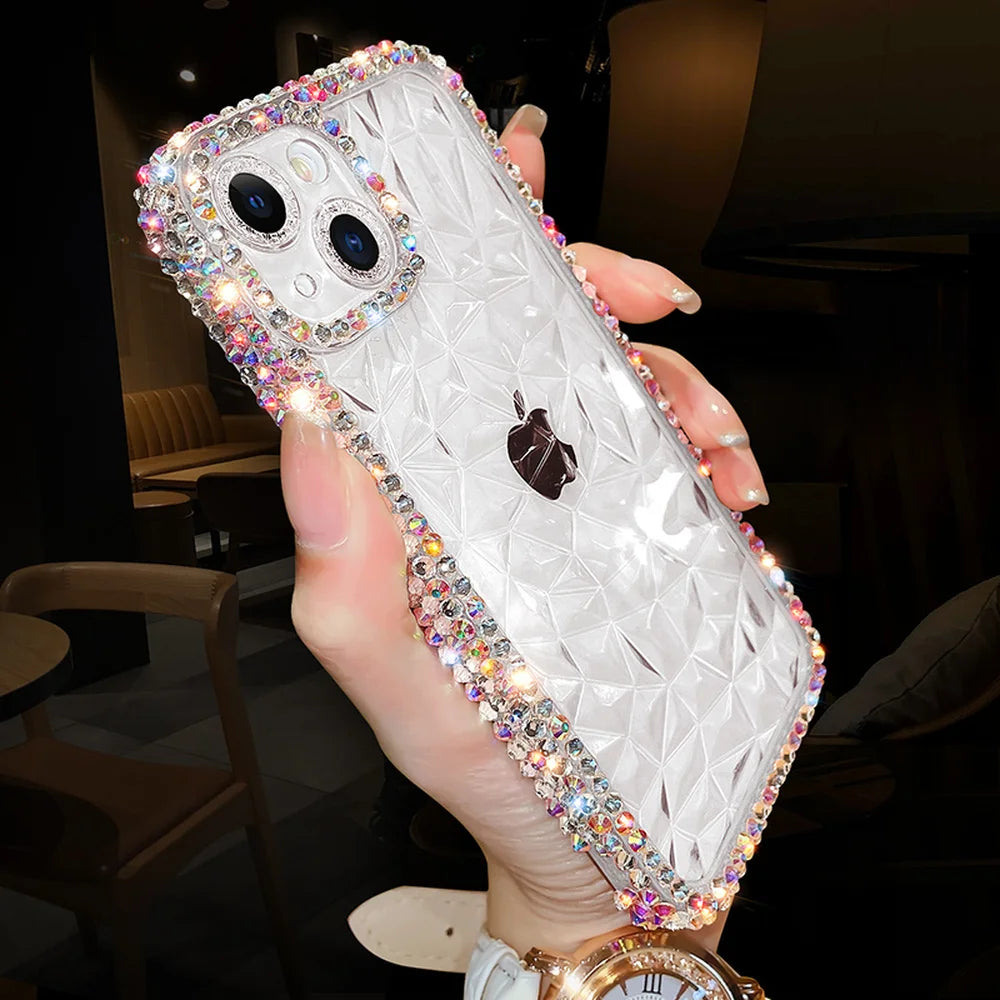 Diamond Glitter Case For iPhone Plus Bling Transparent