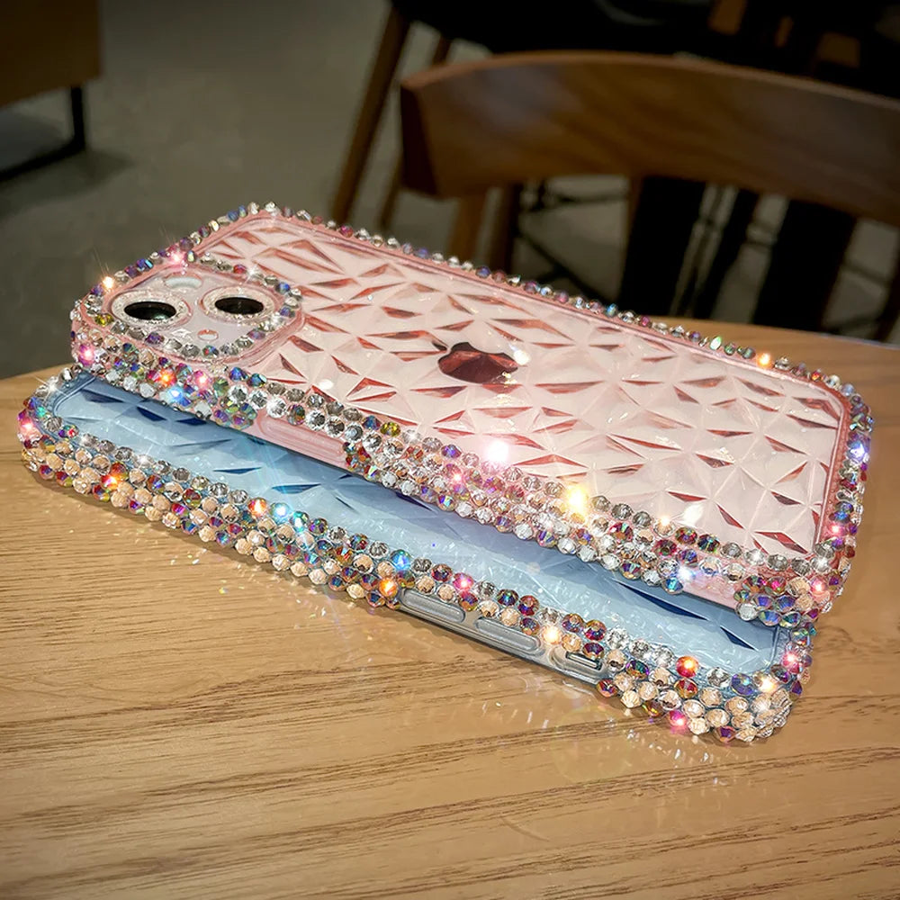 Diamond Glitter Case For iPhone Plus Bling Transparent