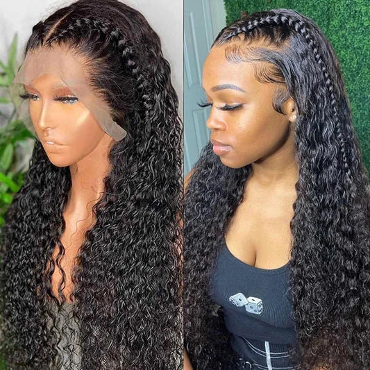 Deep Wave Frontal Wigs 13*4/13*6  HD Lace Front Human Hair Wigs With Pre-plucked Edges glueless