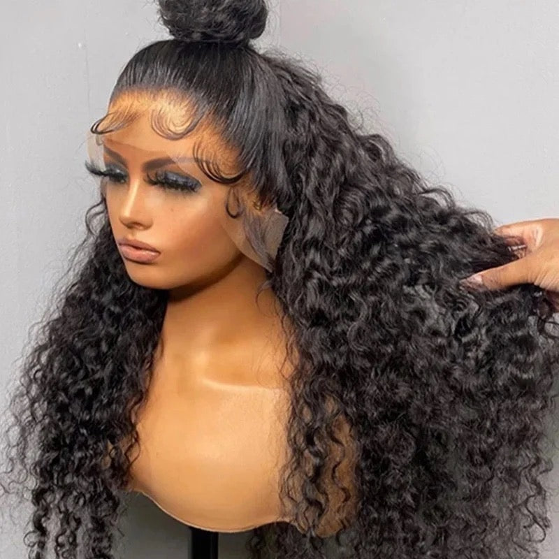 Water Wave 13*4/13*6 Lace Frontal Wig Virgin Human Hair Wigs HD Lace With Pre-plucked Edges