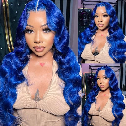 Royally Blue lace wig