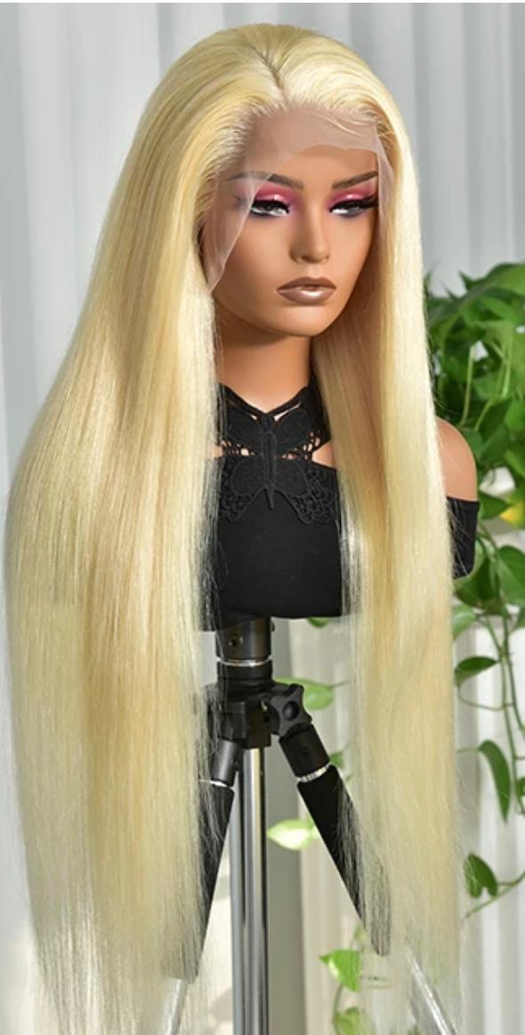 CGW HD Transparent Lace Front Human Hair 13*6 Straight Frontal Wig With Pre-plucked Edges